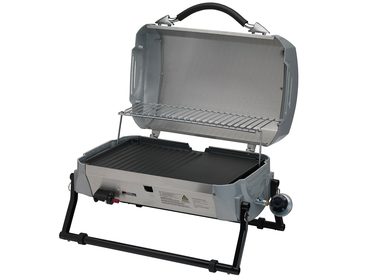 Gasmate Cruiser Stainless Steel Portable BBQ | Kiwi Camping NZ