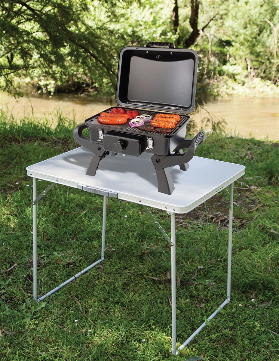 Gasmate Adventurer Deluxe 1 Single Burner Portable BBQ | Kiwi Camping NZ