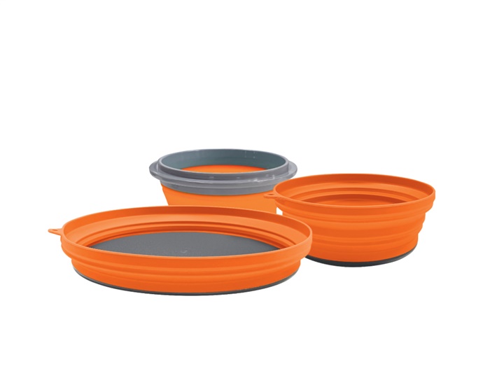 Collapsible 3-Piece Dinner Set