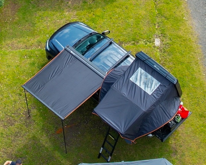 Tuatara Blackout Hardshell Awning 2M x 2M