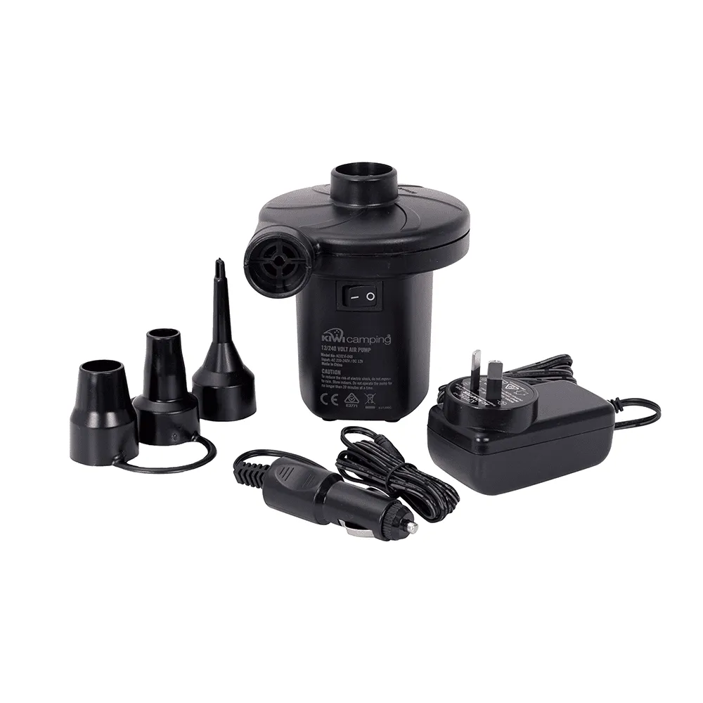 kiwi camping 12V 240V air pump KC026 048