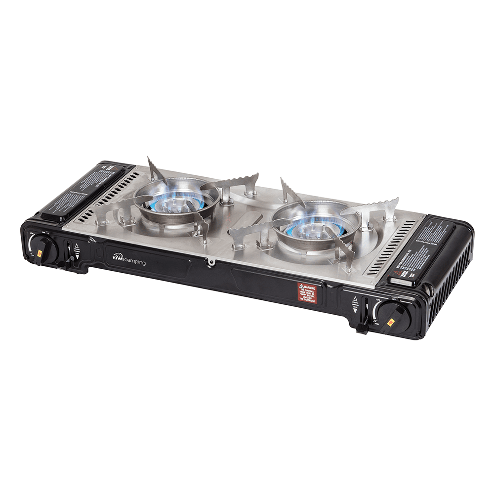 kiwi camping butane stove double burner KC030 002