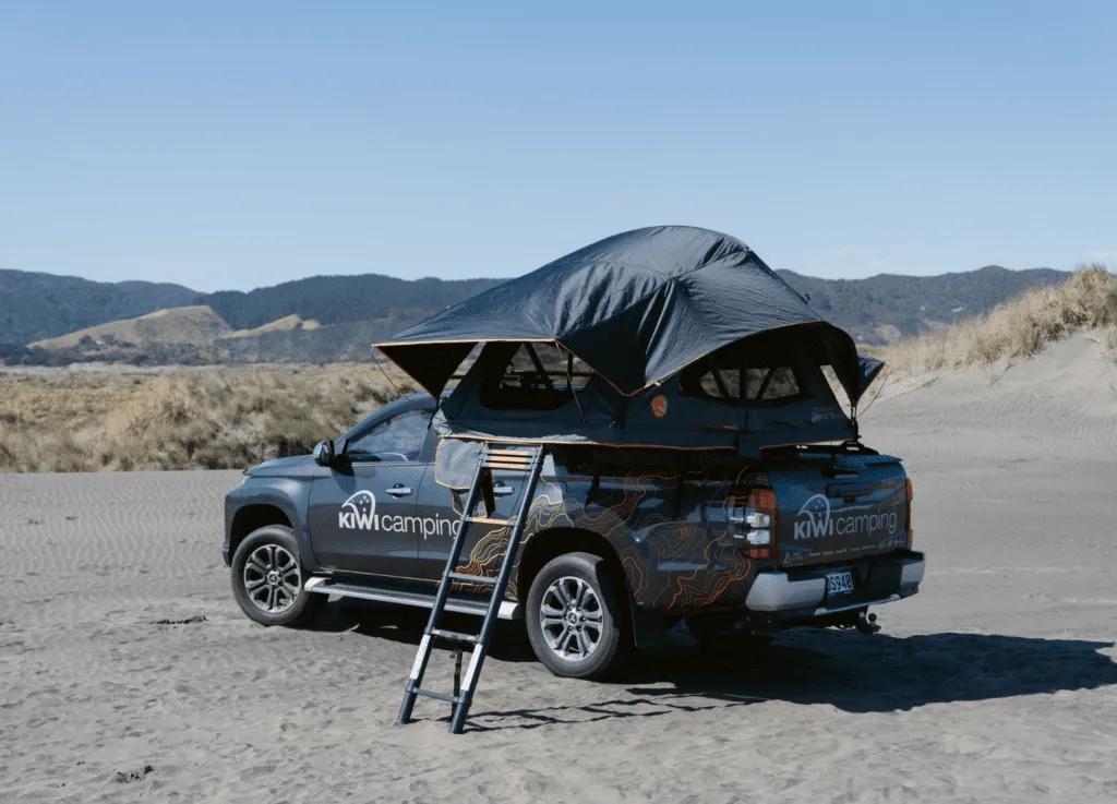 kiwi camping tuatara summit roof top tent full view