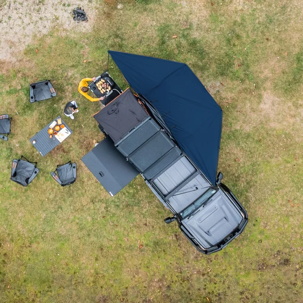 kiwi camping tuatara 180 degree freestanding awning