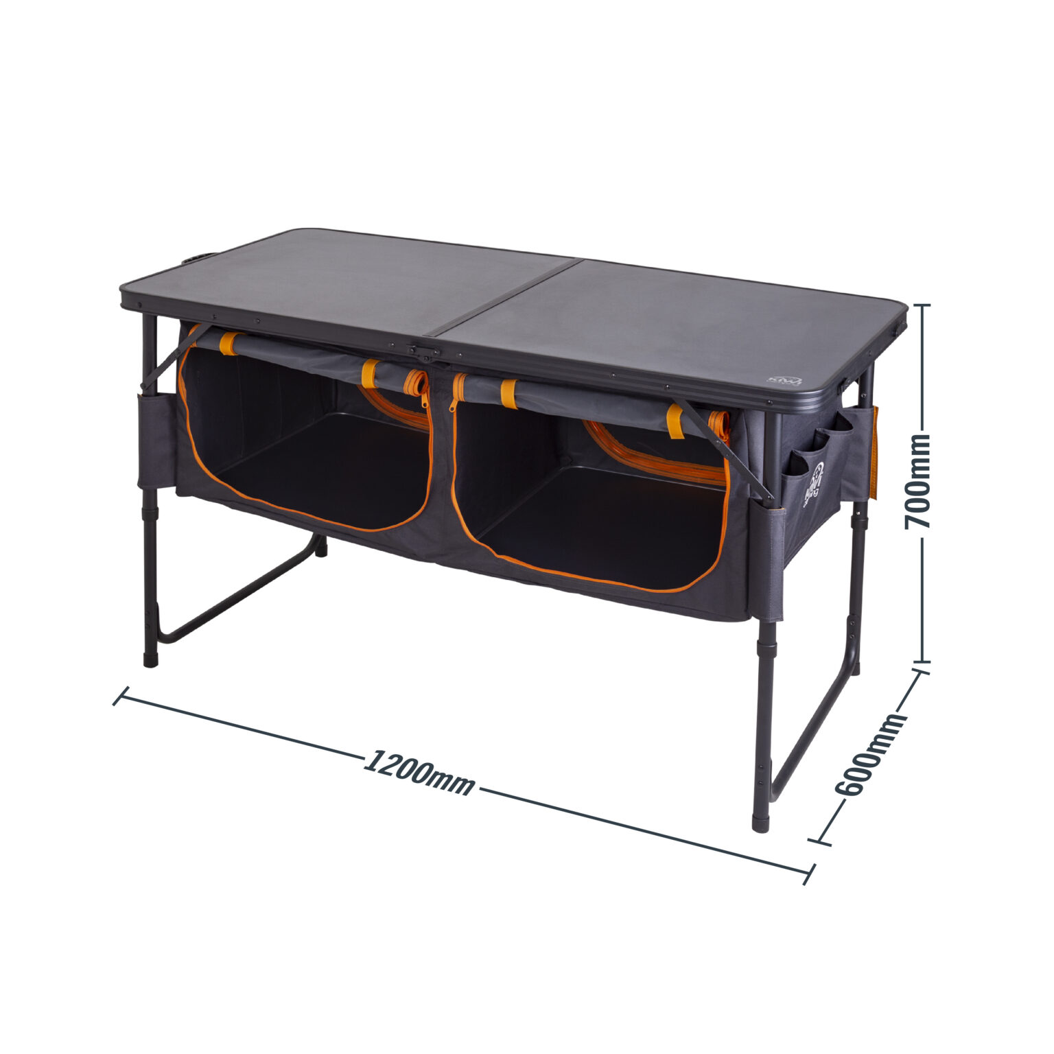 Dimensions KC023 009 Bi Fold Table with Pantry