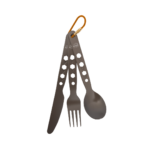 Kiwi Camping Cutlery Set Anodised Aluminium