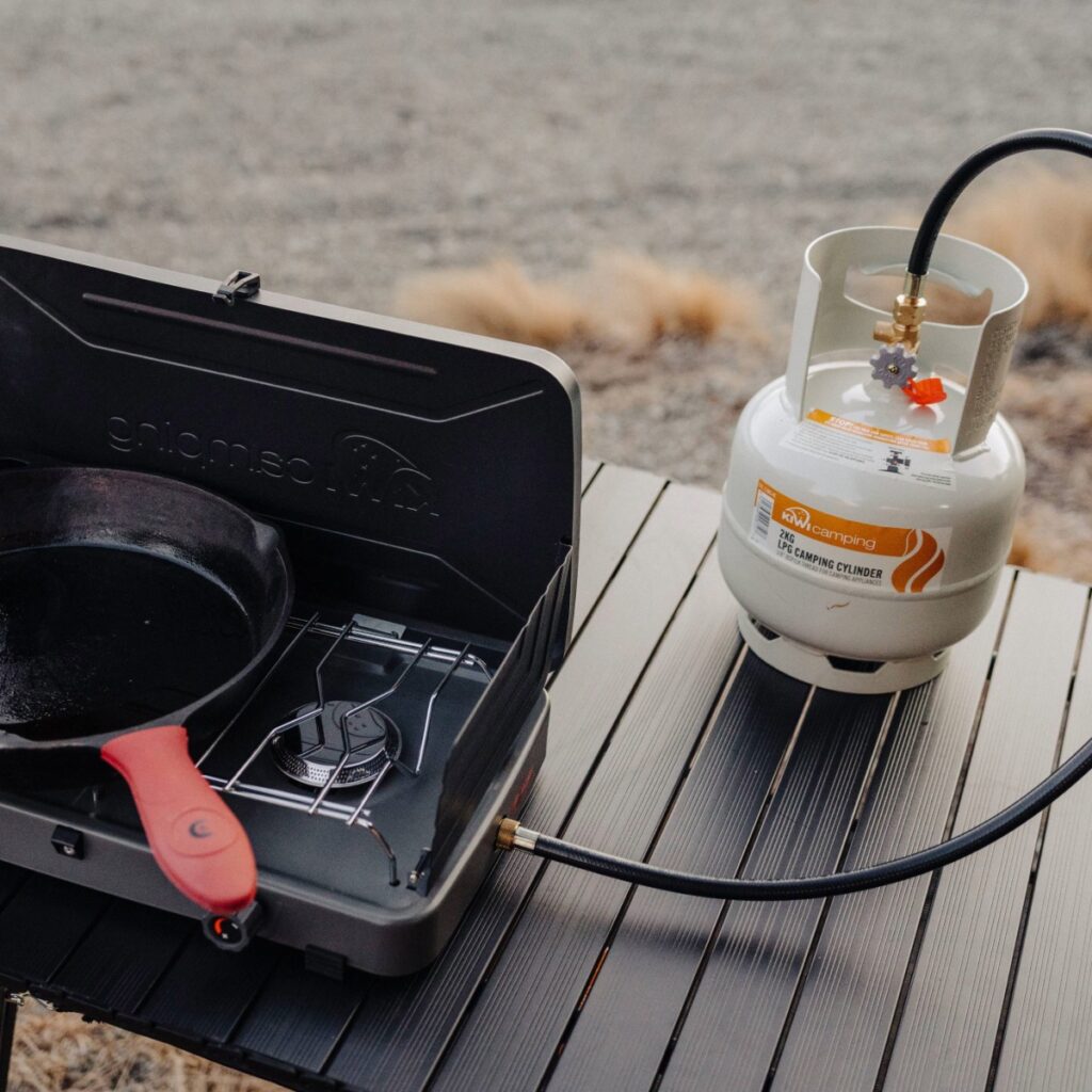 kiwi camping 2kg camping cylinder with stove