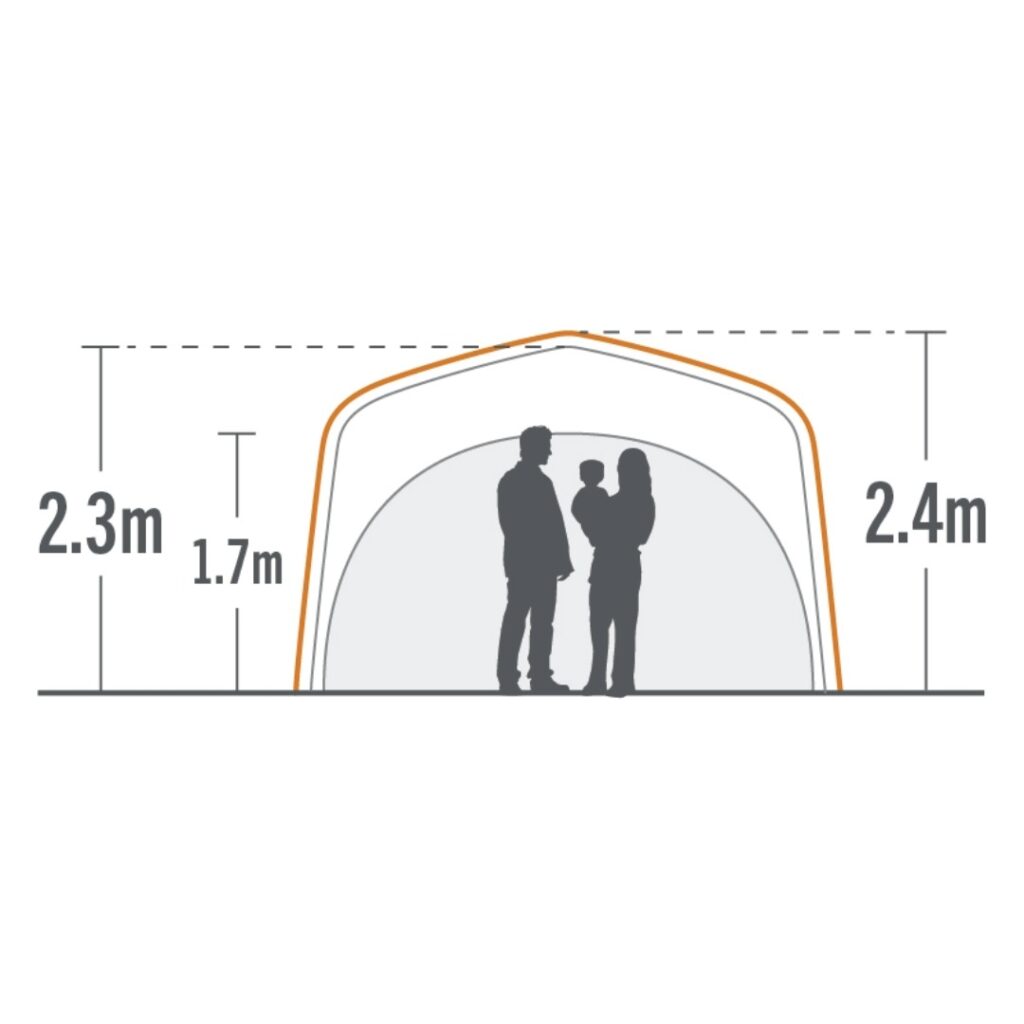 kiwi camping savanna air shelter cross section