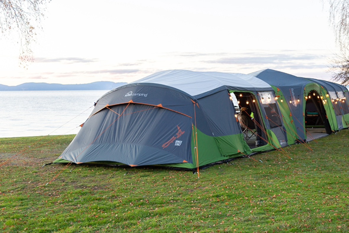 kiwi camping tui 4 air rear of tent