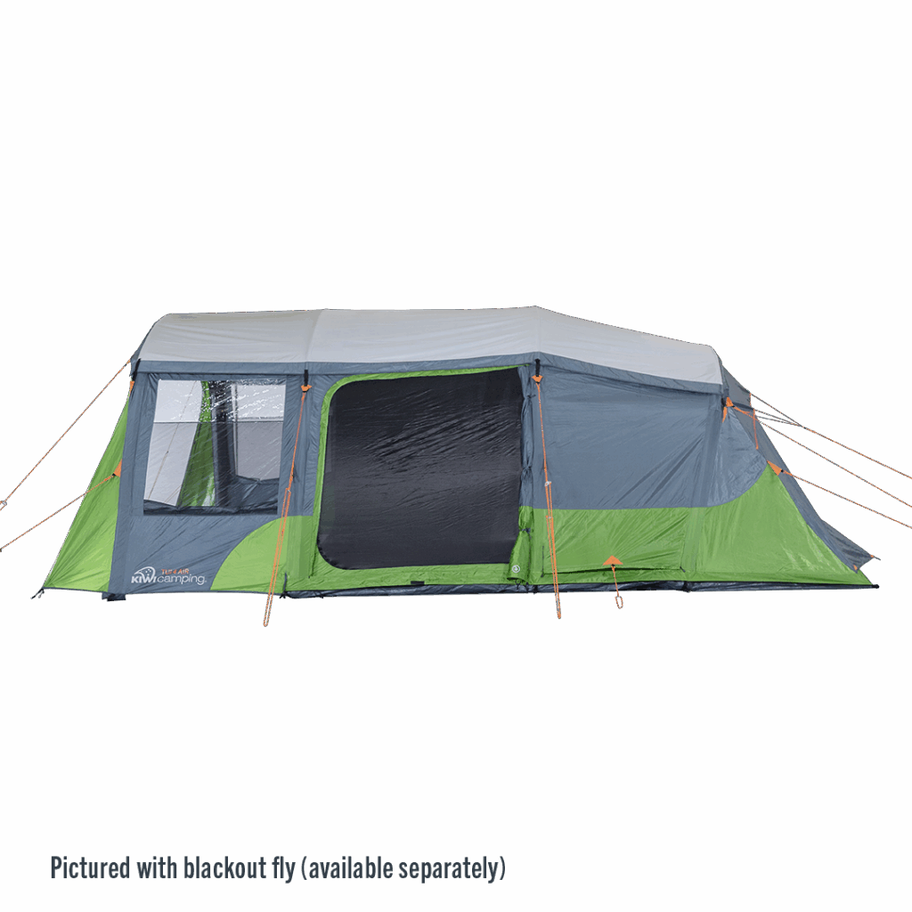kiwi camping tui 4 air side with blackout fly open