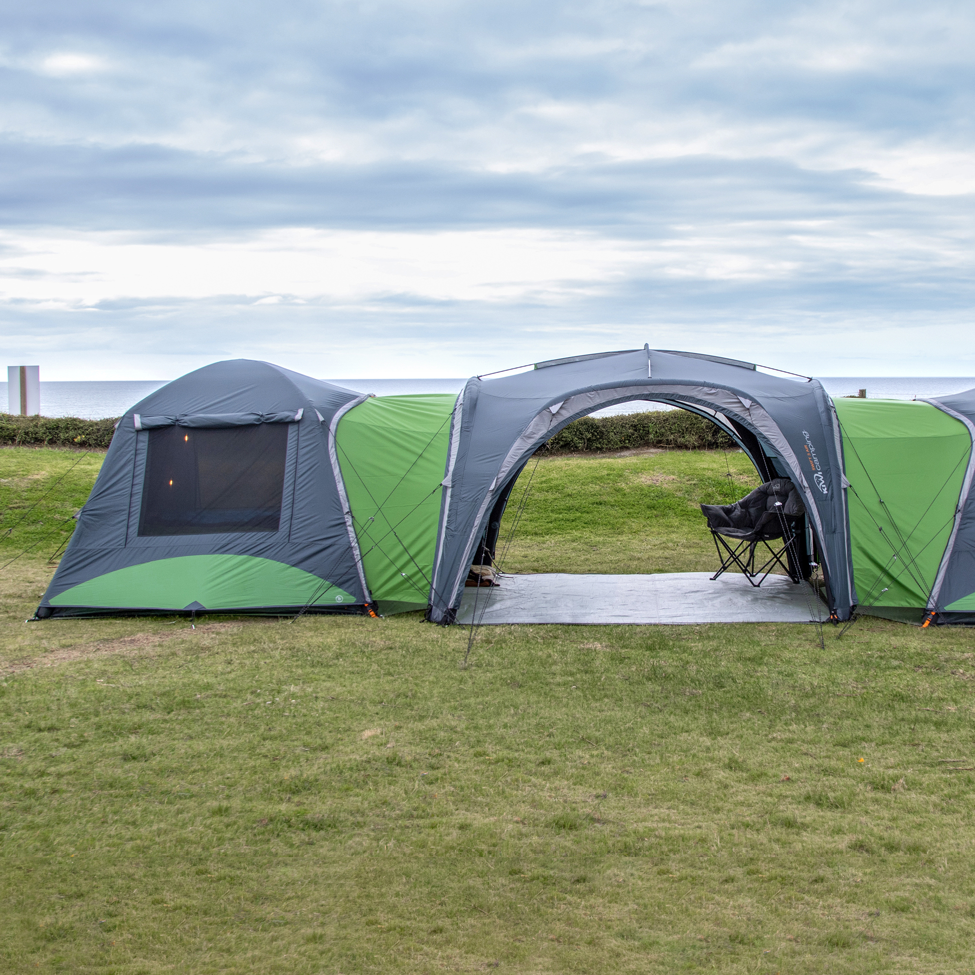 KC074 847 Swift 3 Shelter with Swift 4 Air Tent and Exact Fit Connector