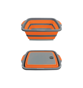 kiwi camping collapsible sink with chopping board KC012 169