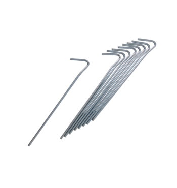 kiwi camping steel tent pegs 200mm 10pk KC078 138