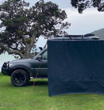 kiwi camping tuatara 2.5m awning front wall